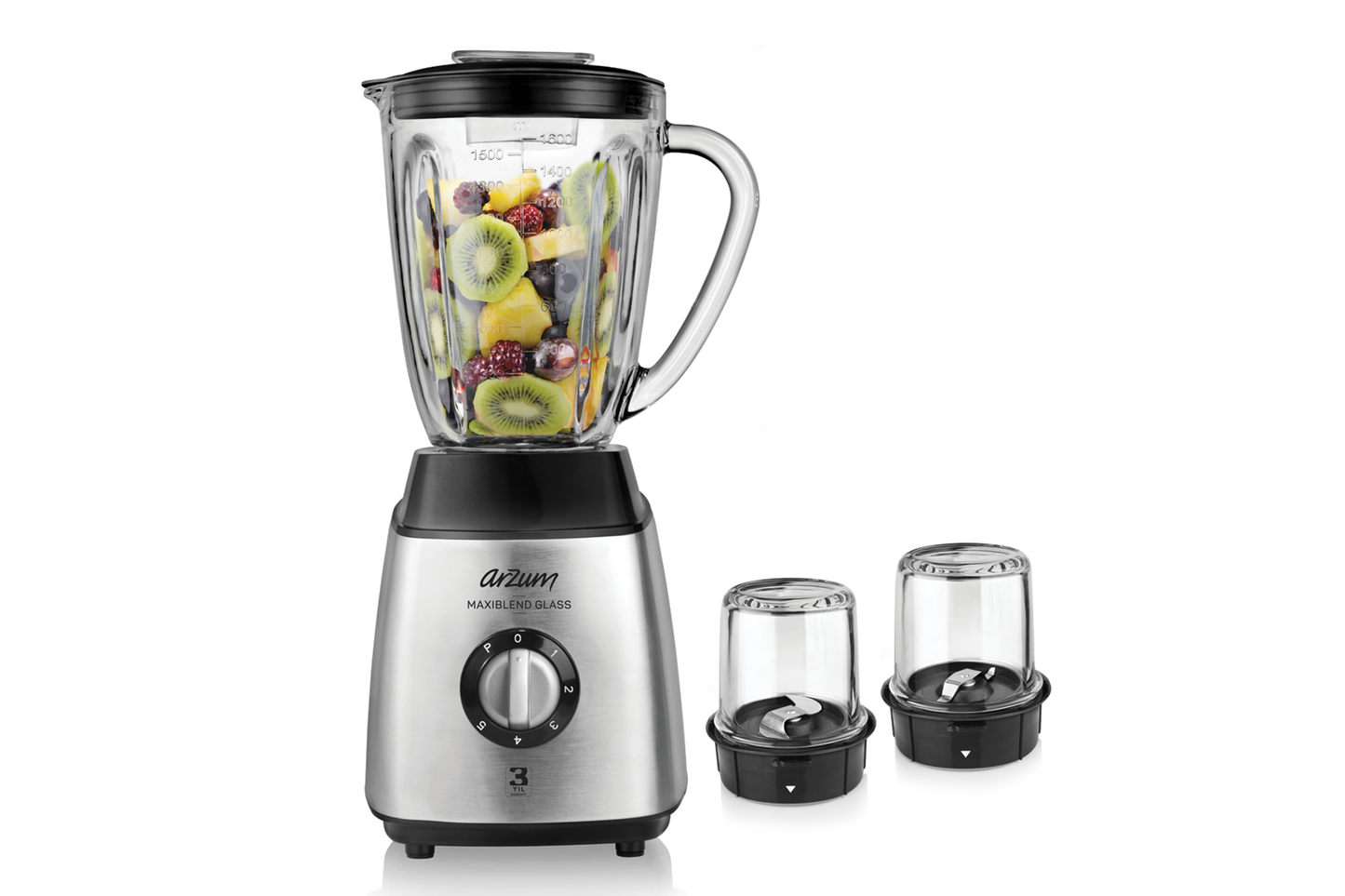 Arzum Ar1056 Maxiblend Glass 600 W Jug Blender 1 Year Warranty