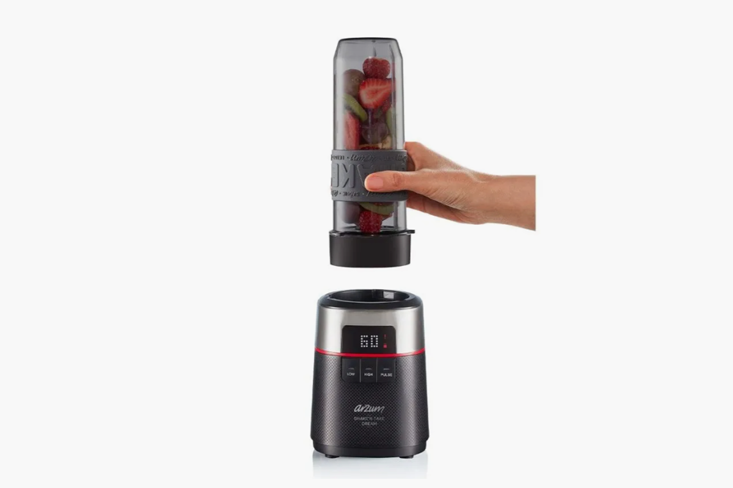 ARZUM AR1148 Shake'N Take Dream Personal Blender - Black 1 Year Warranty