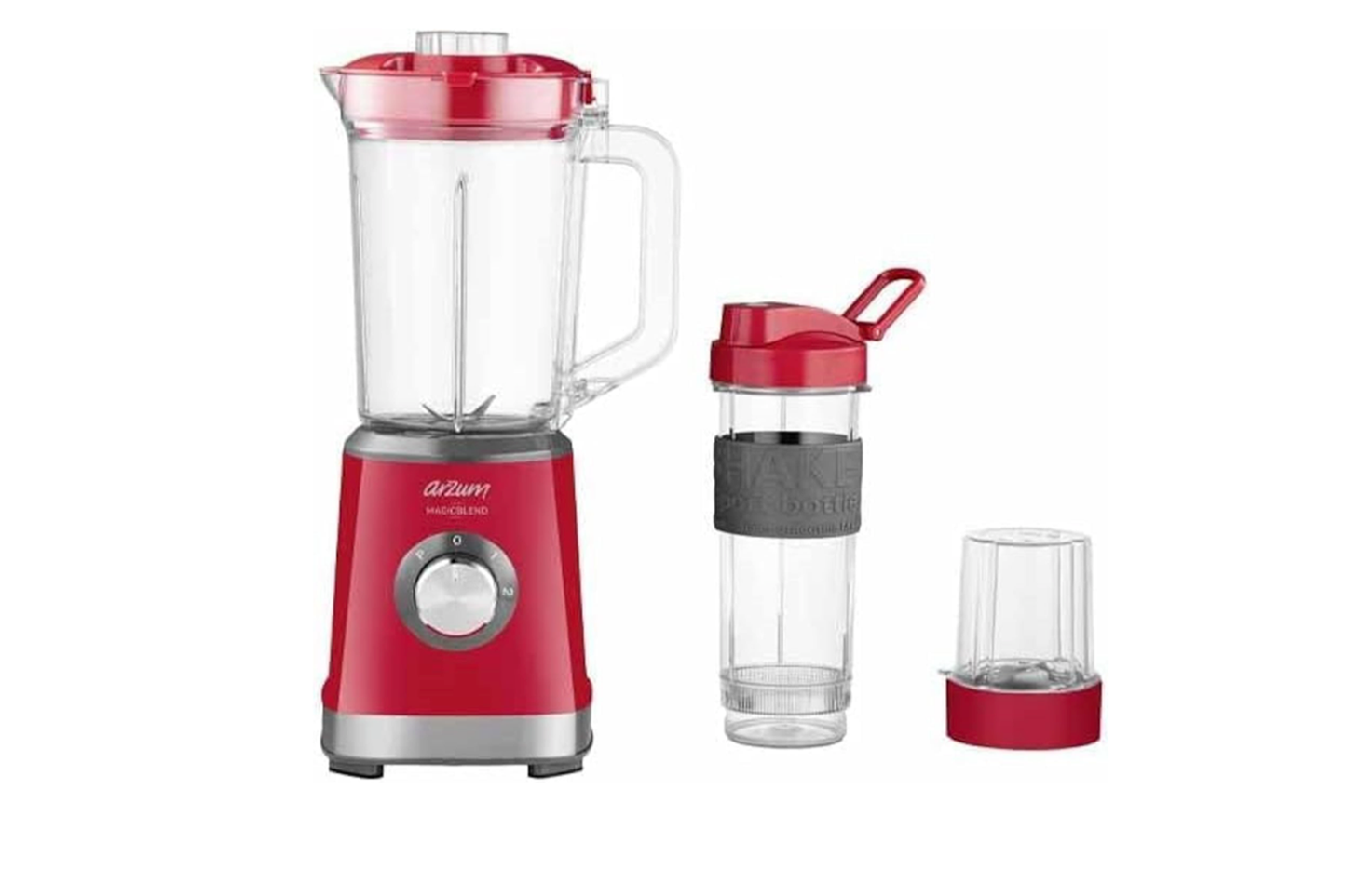 Arzum AR1159 Magic blend Jug Blender (Red) 1 Year Warranty