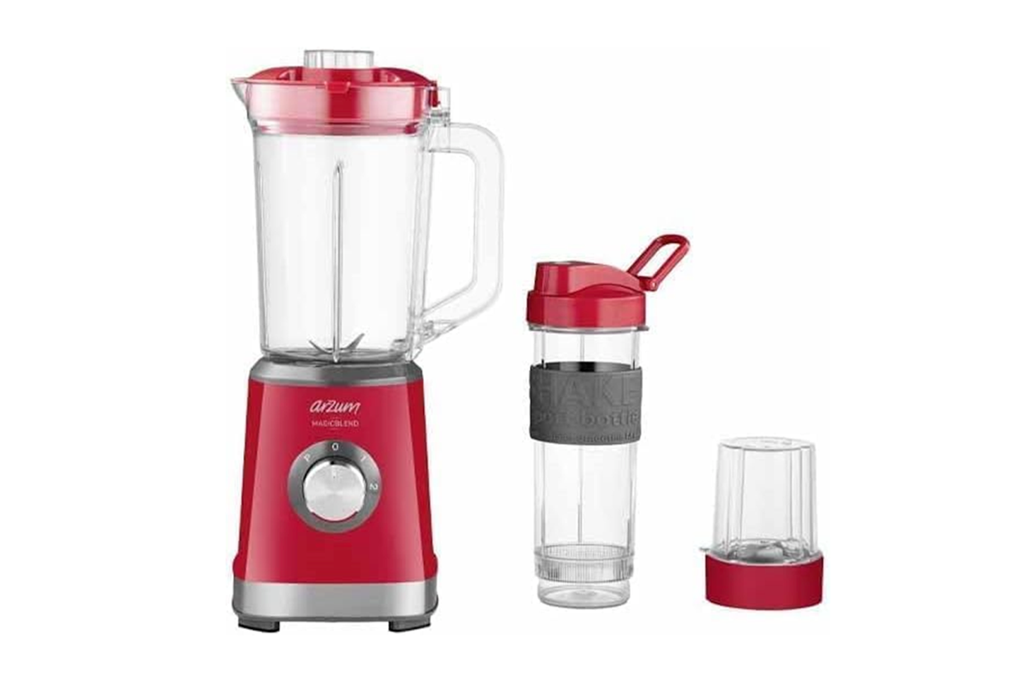 Arzum AR1159 Magic blend Jug Blender (Red) 1 Year Warranty