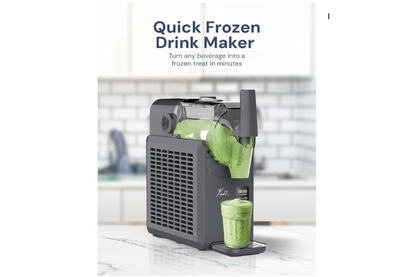 Enveix Slushie Machine, Professional Frozen Drink Maker, 2L Capacity,5 Preset Programs,Time Display, No Ice Needed