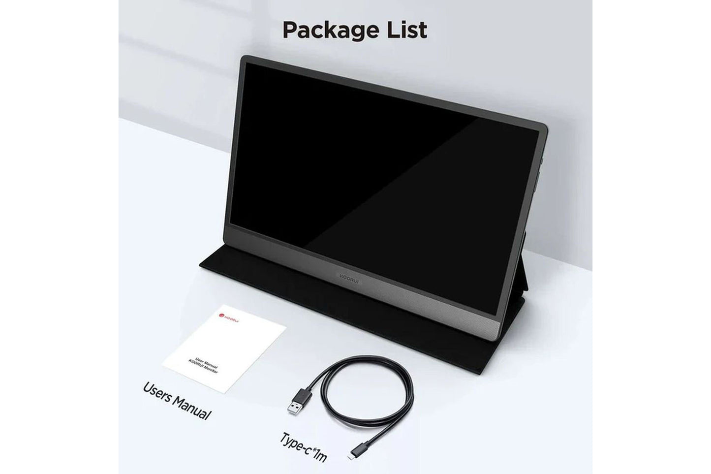 KOORUI 15.6-इंच पोर्टेबल मॉनिटर IPS FHD 1920 x 1080 60Hz 6ms 15B1