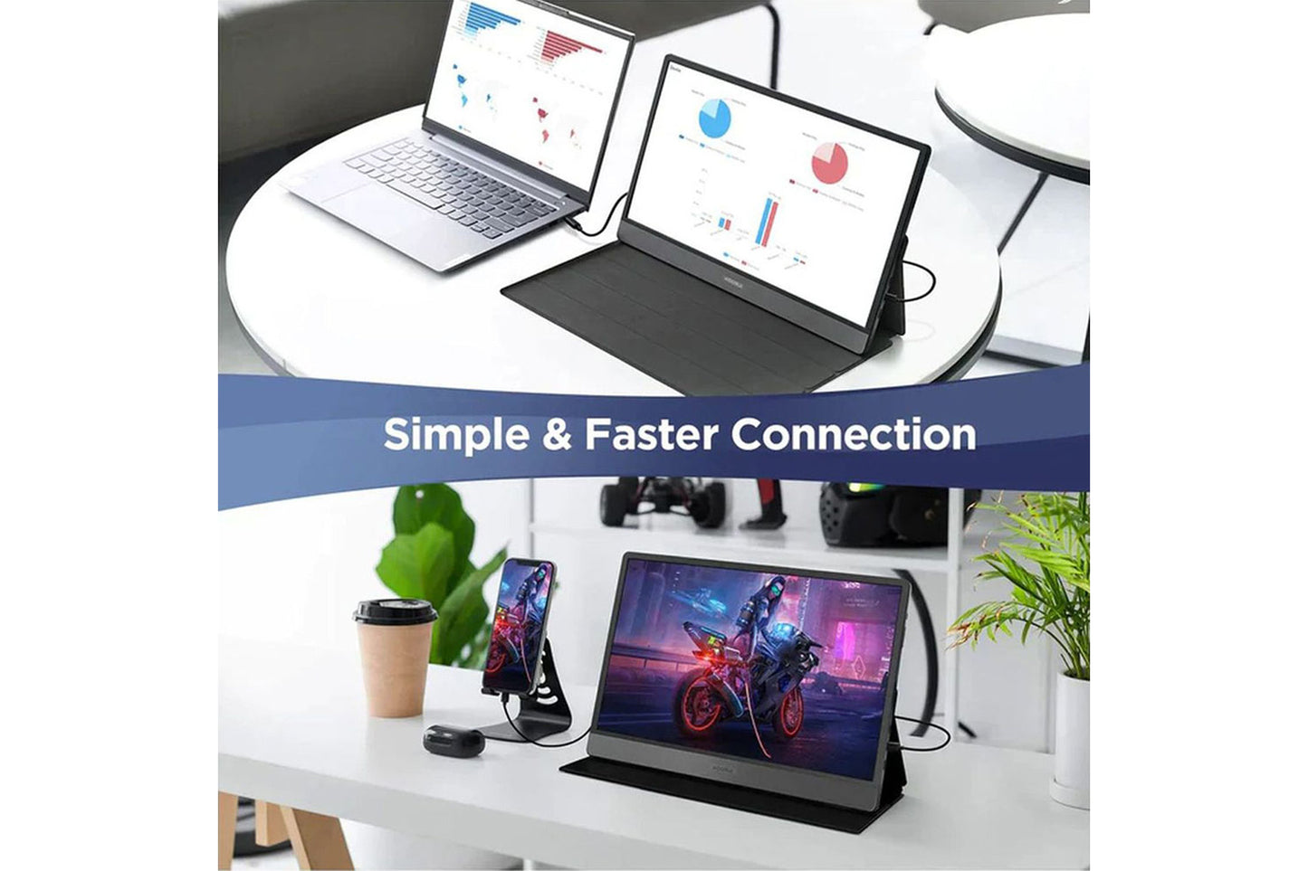 KOORUI 15.6-इंच पोर्टेबल मॉनिटर IPS FHD 1920 x 1080 60Hz 6ms 15B1