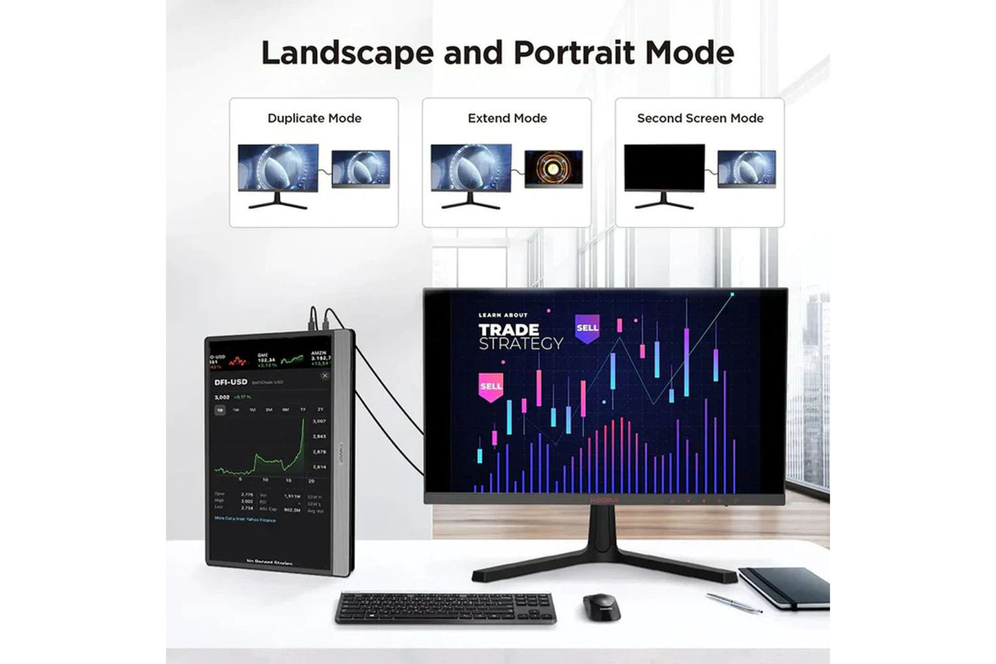 KOORUI 15.6-इंच पोर्टेबल मॉनिटर IPS FHD 1920 x 1080 60Hz 6ms 15B1