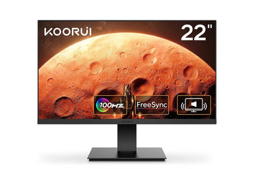 KOORUI 22-इंच कंप्यूटर मॉनिटर VA FHD 1920 x 1080 100Hz 5ms S01 बिल्ट-इन स्पीकर