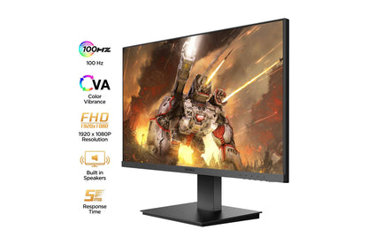 KOORUI 22-इंच कंप्यूटर मॉनिटर VA FHD 1920 x 1080 100Hz 5ms S01 बिल्ट-इन स्पीकर