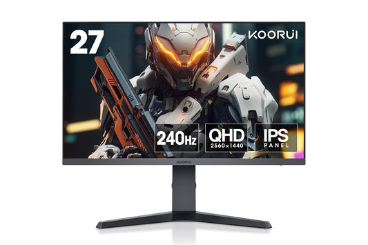 KOORUI 27-इंच गेमिंग मॉनिटर IPS QHD 2560 x 1440 240Hz 1ms 27E3QK 