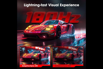 KOORUI 27-Inch Gaming Curved Monitor VA QHD 2560 x 1440 180Hz 1ms 27E6QCA