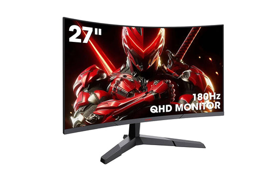 KOORUI 27-Inch Gaming Curved Monitor VA QHD 2560 x 1440 180Hz 1ms 27E6QCA