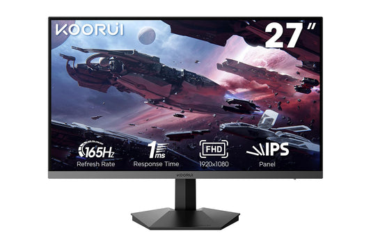 KOORUI 27-इंच गेमिंग मॉनिटर IPS FHD 1920 x 1080 165Hz 1ms GN06