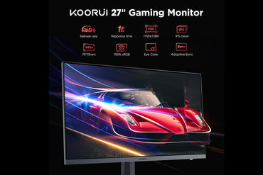 KOORUI 27-इंच गेमिंग मॉनिटर IPS FHD 1920 x 1080 165Hz 1ms GN06