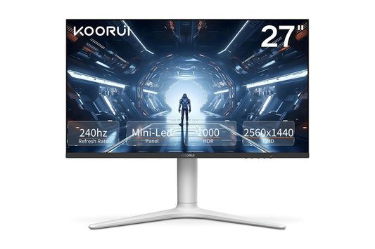 KOORUI 27-इंच गेमिंग मॉनिटर VA QHD 2560 x 1440 240Hz 1ms GN10