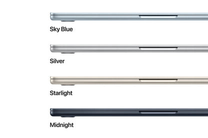 MacBook Air 13.6" M4 चिप 10-कोर CPU / 10-कोर GPU / 16GB मेमोरी / 512GB SSD / (मिडनाइट) अंग्रेज़ी MW133LL/A