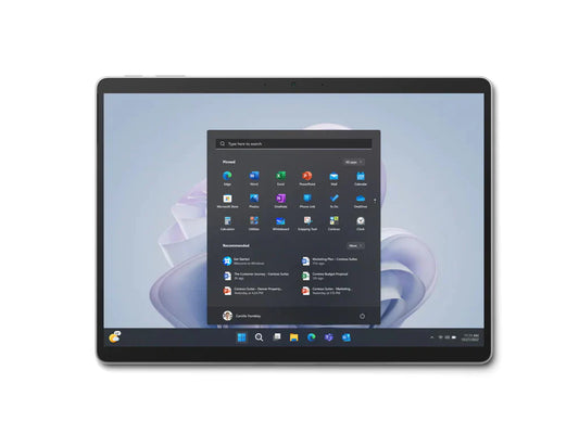 Microsoft Surface Pro 9 13" - i7-1265U (12वीं पीढ़ी) / 16GB रैम / 512GB / WinPro / प्लैटिनम / Wi-Fi / USA QIY-00001 