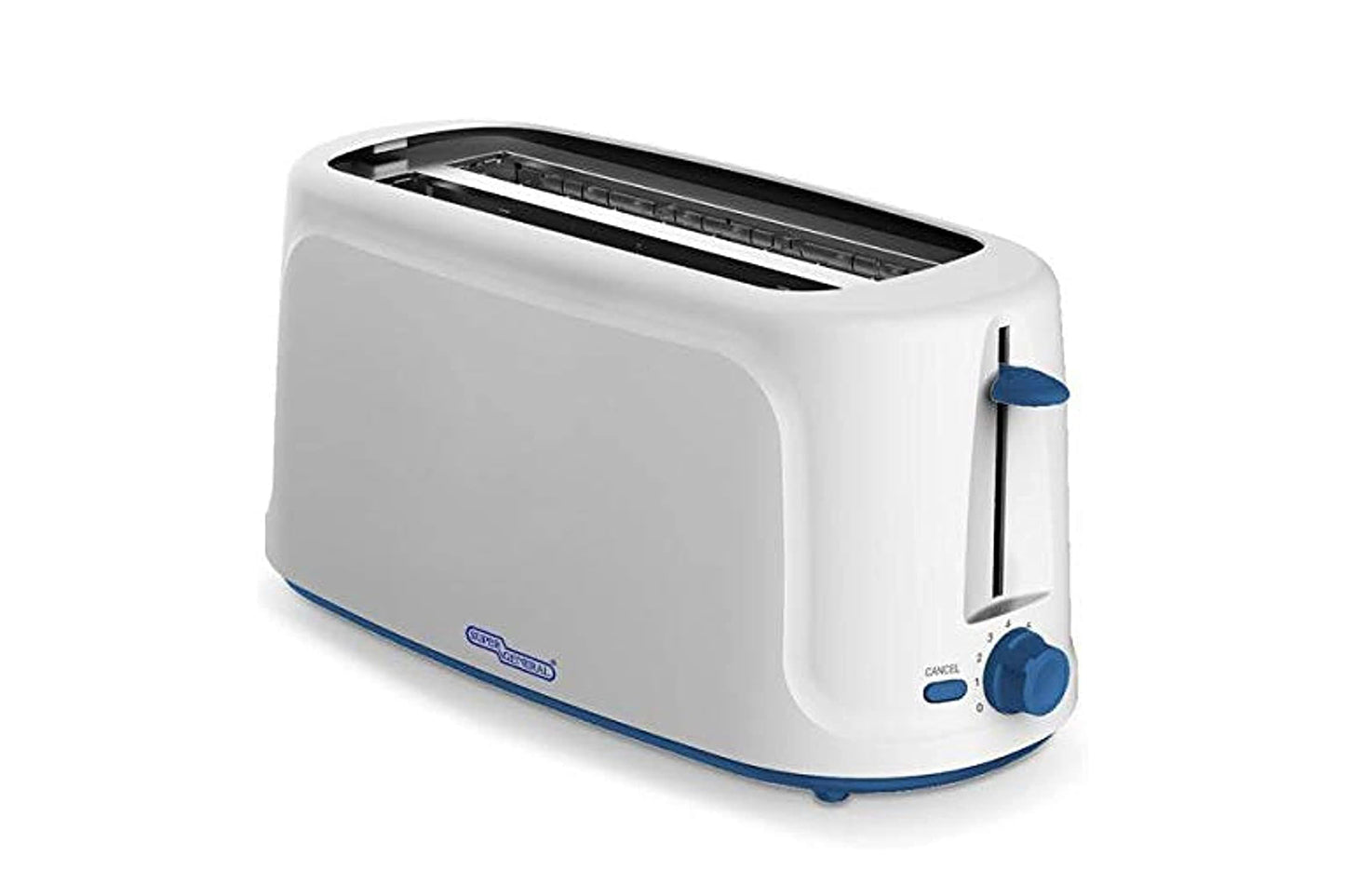 Super General 4 Slices Plastic Toaster SGT840D,  Lightweight, White, 1 Year Warranty