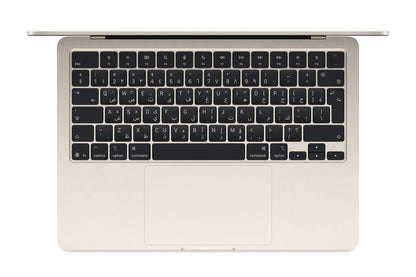 MacBook Air 13.6" M4 चिप 10-कोर CPU / 8-कोर GPU / 16GB मेमोरी / 256GB SSD / (स्टारलाइट) अरबी MW0Y3AB/A