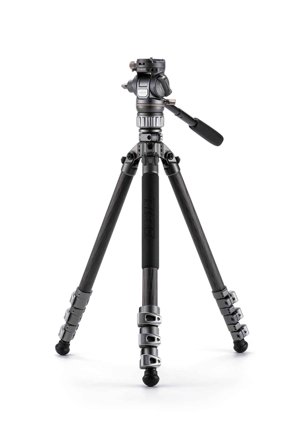 Tilta VT05 Travel Video Fluid Head with 3-Stage Carbon Fiber Tripod Legs (5KG)