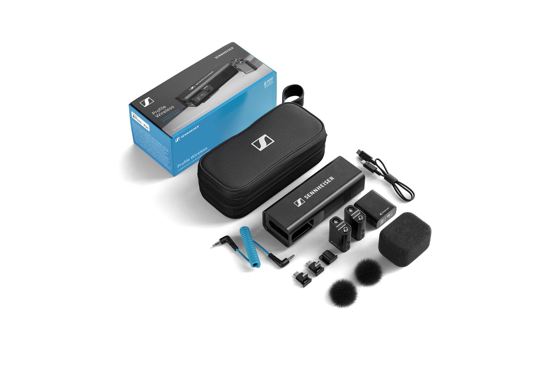 Sennheiser Profile 2-Person Clip-On Wireless Audio System/Recorder for Camera & Smartphone (2.4 GHz)