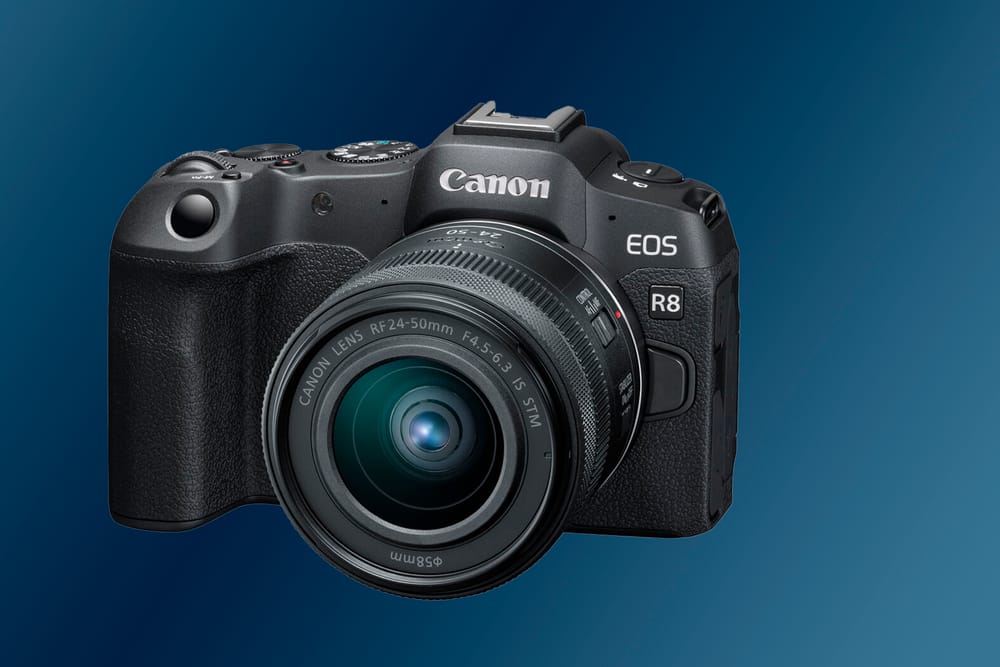 Canon EOS R8 Mirrorless Camera with RF 24-50mm f/4.5-6.3 IS STM Lens