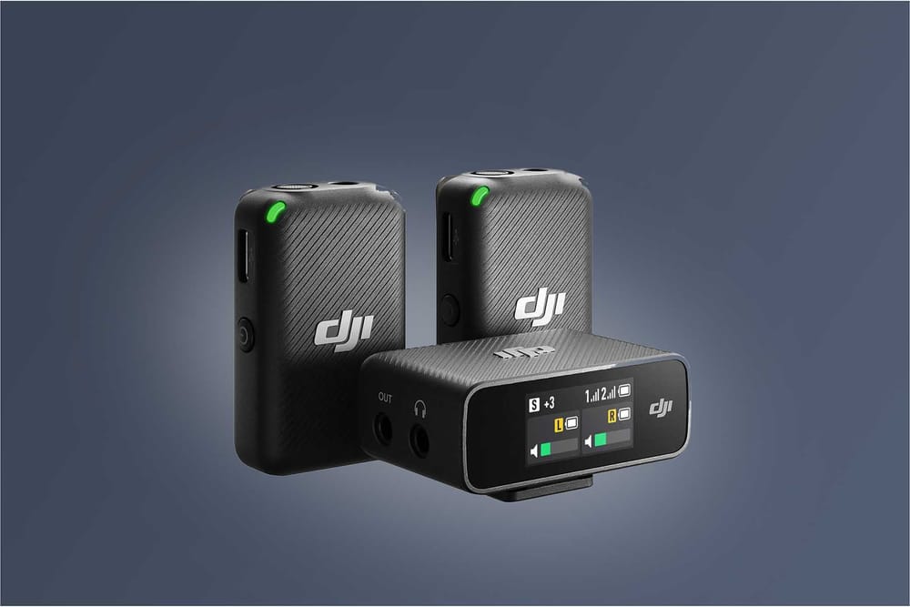 DJI Mic Dual-Transmitter Compact Digital Wireless Microphone System