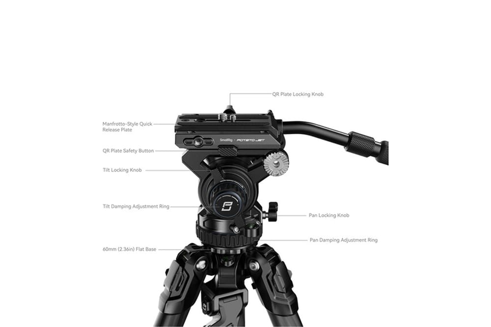 SmallRig x Potato Jet TRIBEX Hydraulic Carbon Fiber Tripod Kit